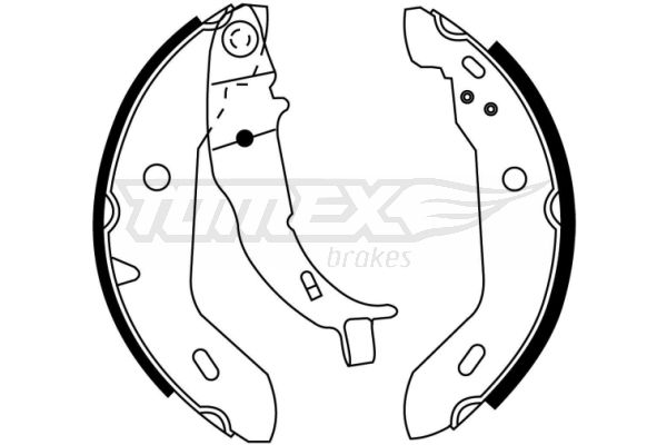 Obrázok Sada brzdových čeľustí TOMEX Brakes  TX2116
